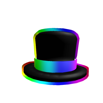neon pink banded top hat roblox