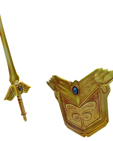 Catalog Epic Golden Sword And Shield Roblox Wikia Fandom - f epic hair roblox