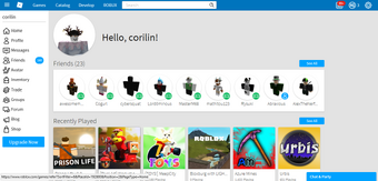 why is my roblox home page different