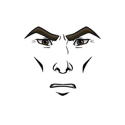 Sullen Man Face - Roblox