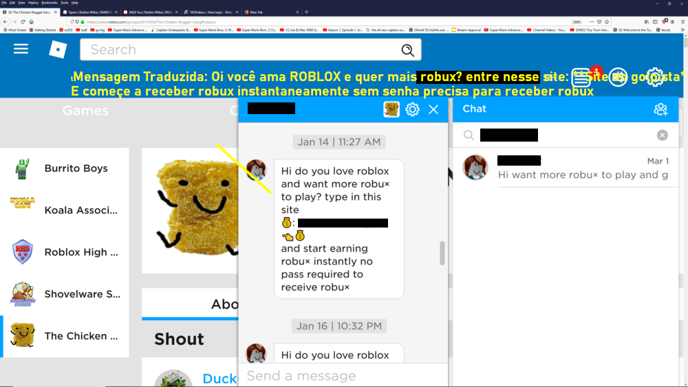 Golpe, Roblox Wiki