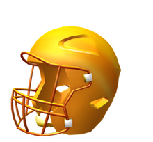 Golden Football Helment Wikia Roblox Fandom - jogos roblox futebol