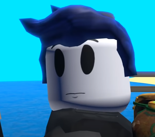 Roblox Guest (blue hair) UPDATED