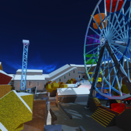 explore a haunted amusement park in robloxs hallows eve