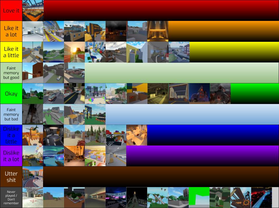 User Blog Chexpert Maps Tier List Arsenal Wiki Fandom - good roblox maps