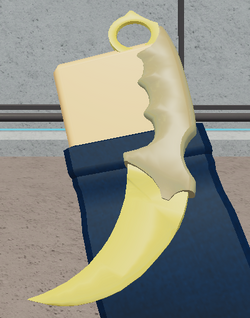 roblox arsenal golden knife png