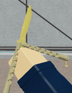 roblox arsenal golden knife