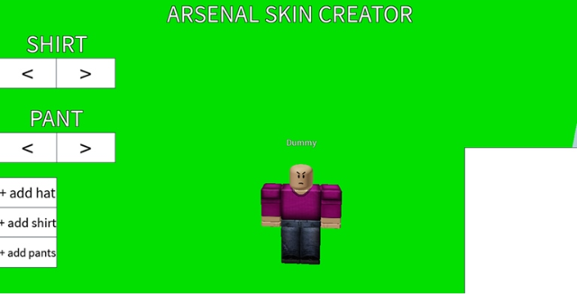 Arsenal Skin Creator Arsenal Wiki Fandom - how to crouch in arsenal roblox