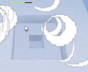 A photo showing the blast radius of fireball