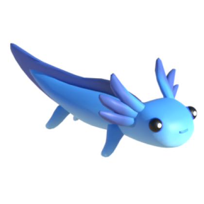 Tiny) Axolotl Avatar - Blue - Roblox