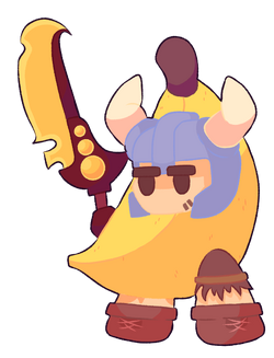 Where's my Rageblade? - Chibi Bedwars Barbarian Design Greeting