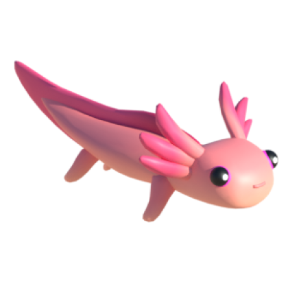 Pinky The Axolotl Handmade Clear Slime 