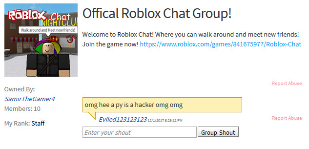 Roblox Chat Official Group | Roblox Chat Wiki | Fandom