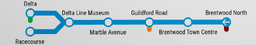 Delta Line Map map image