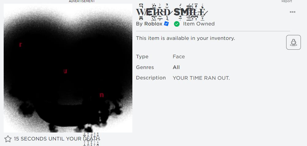 Smile Scary Face - Roblox