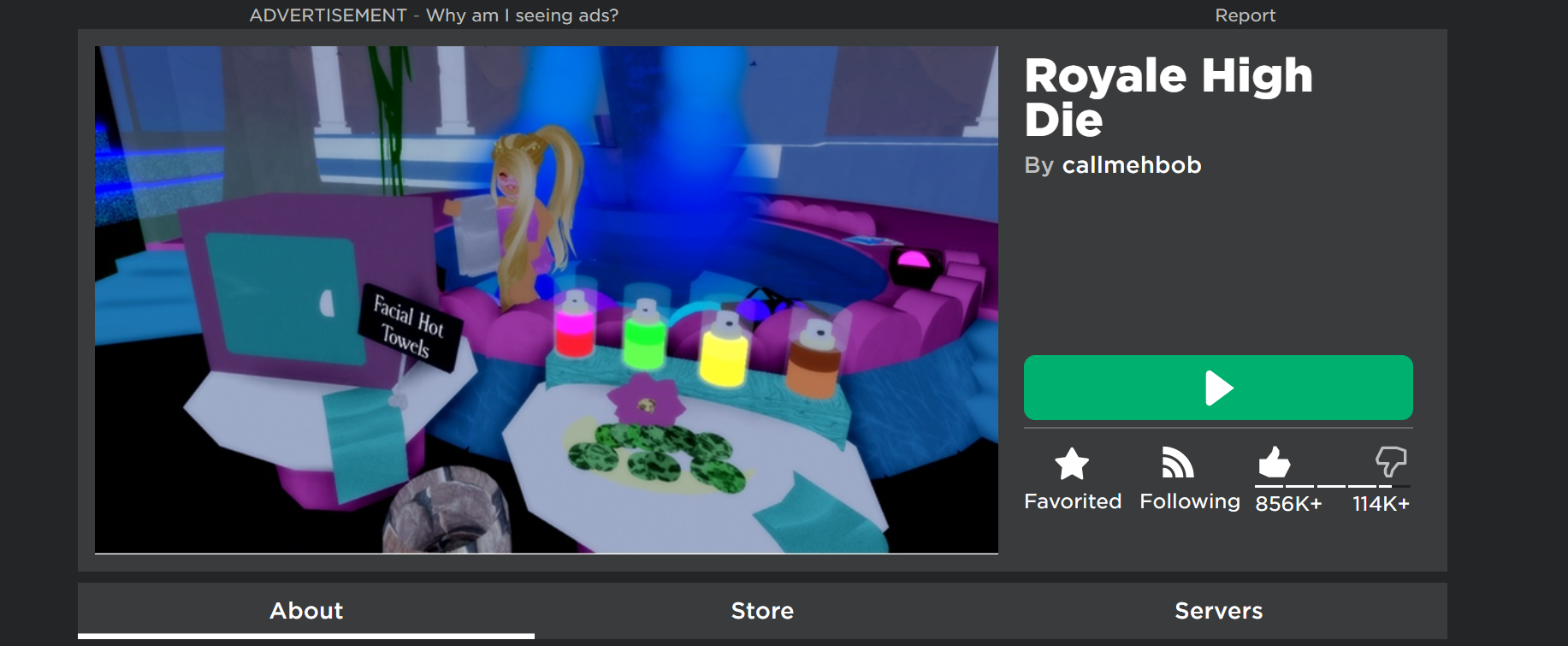 User Blog Vxnelxgacha Royal High Die Roblox Creepypasta Wiki Fandom - do not play this roblox game at night omg