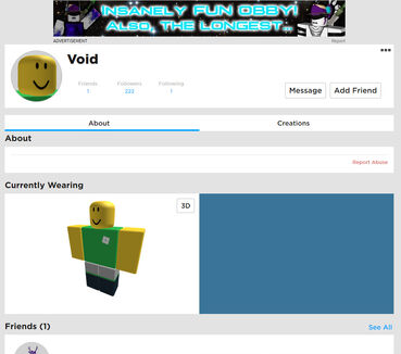 The Legend Of Void Void Creepypasta Remake Roblox Creepypasta Wiki Fandom - how can you get the old account in roblox