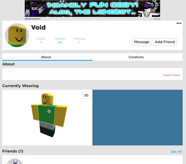 The Legend Of Void Void Creepypasta Remake Roblox Creepypasta Wiki Fandom - old accounts on roblox