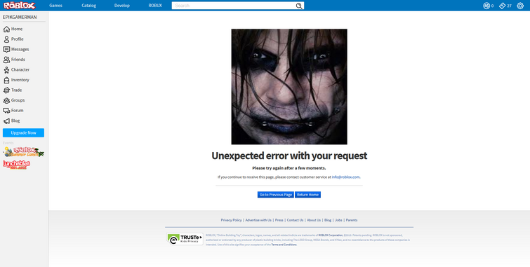 Error, Roblox Wiki