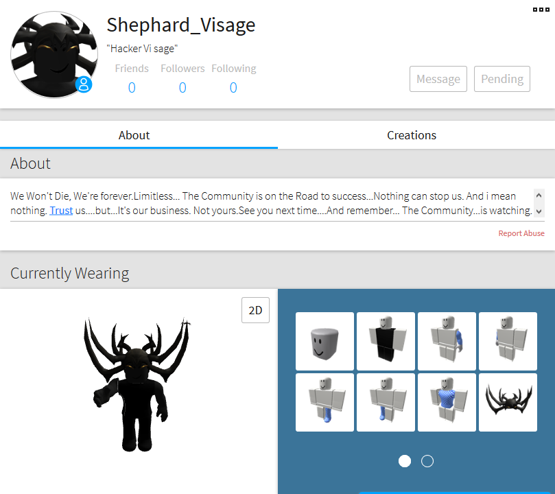 Shepherd Visage (new hacker i heard about), Roblox Creepypasta Wiki