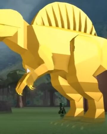 Golden Spino Roblox Dinosaur Hunter Wiki Fandom - dinosaur hunter roblox wiki