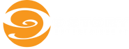 9 Story Entertainment logo Orange (2002-2007) (horizontal) (white)
