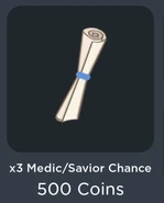 x3 Medic/Savior Chance
