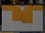 Viola's shirt hanging on a clothing rack over at the Clothes Store.