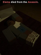 Somebody being killed by the Assassin (Elaina)