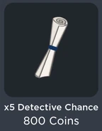 x5 Detective Chance