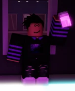 Alexpartying.png (208 KB) Alex partying at the Cosmo Club in the game's lobby.