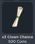x3 Clown Chance