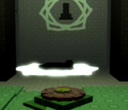 Grelsant lying inside of a lotus sigil once the lotus is clicked, possibly meaning that he ate another lotus and died.