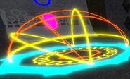 Brightly coloured mechanism found in center of the game, once the player joins