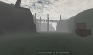 A battlefield. The players could find ghostly NPCs staring at them from above