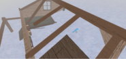 Destroyed houses that can be seen in Snow.