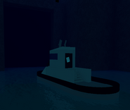 The boat leading to Jalcrl Nwm, to which the player is teleported to at the end of Castaway.