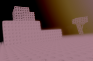 The mountain in “NOMORE” that has the small black orbs above it.