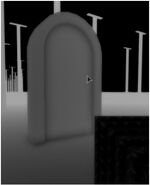 3. This door teleports back to the lobby