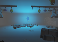 The inside of the lighthouse, showing the death of everyone who followed The Lure. The Gift is also present.