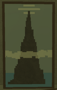 The painting representing the Abyss found in the same room as Stfil and has a hidden button behind it.