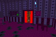 An odd office in “3” with a speaker that speaks in Caesar code.