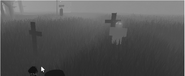 Some of the multiple tombstones you can find around the map.