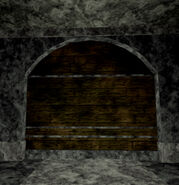 A closed door within the old Subtraction version of the game.