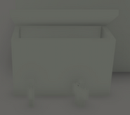 The dumpster that teleports the player when they go inside.