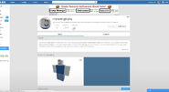 Mrflimflam viewing InterestingMyths' Roblox Profile.