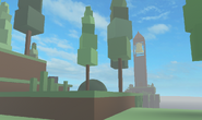 The bell tower which can be climbed, but has no other interactivity.