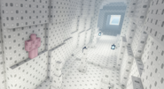 The last dangerous area the player must pass through in order to proceed, along with an easy way for a player to get past it (jumping to a ledge and hugging the wall, completely safe from harm). The player will receive a checkpoint once they arrive in this area and once they get past it as well.