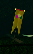The flag that represents the courts. This can be found in many of the bees’ games.
