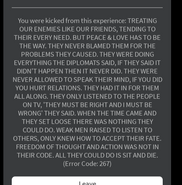 The kick message that the player can receive through “Breakdown”, a sub-place of Acid Snow.